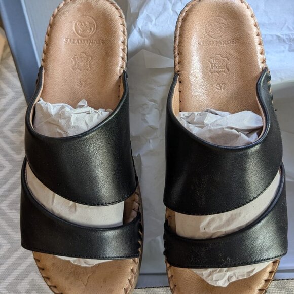 Salamander Sandals Black EU size 37, UK size 4 - Picture 2 of 3